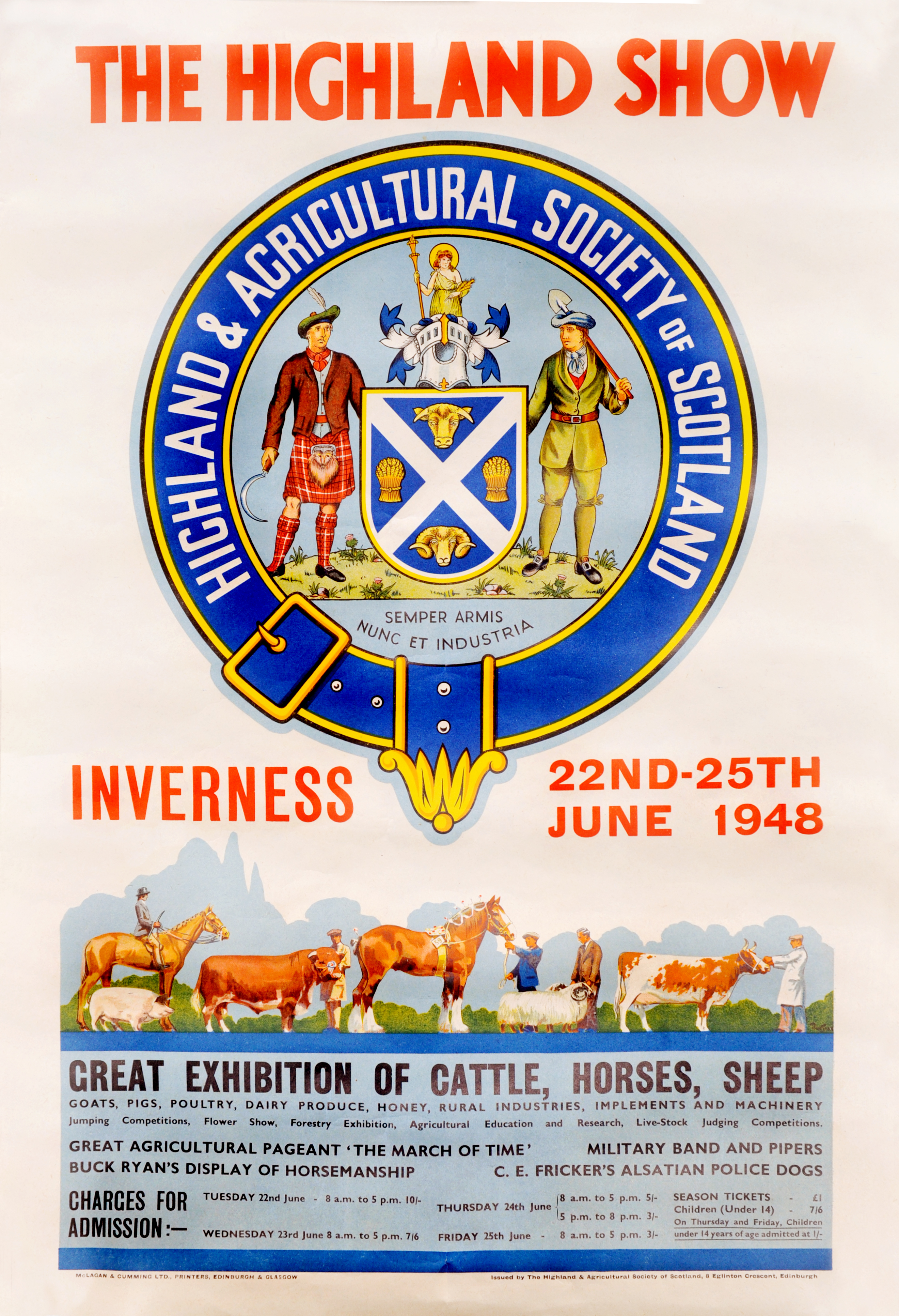 1948 Inverness Show Poster J