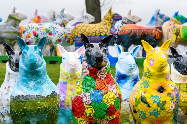Who is your pick of the Flock? Sheep sculptures featured in ‘Flock to the Show’ public art trail to be raffled off (1)