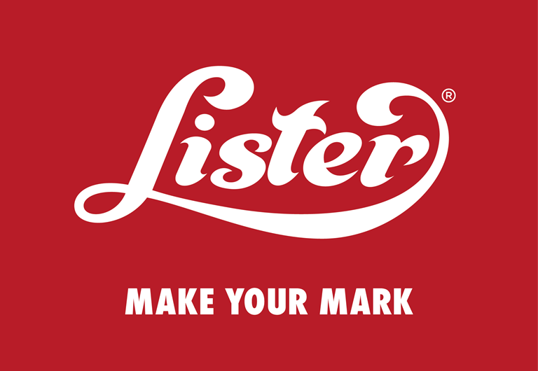 Lister Master Logo Lister R Ball MYM RED SQUARE